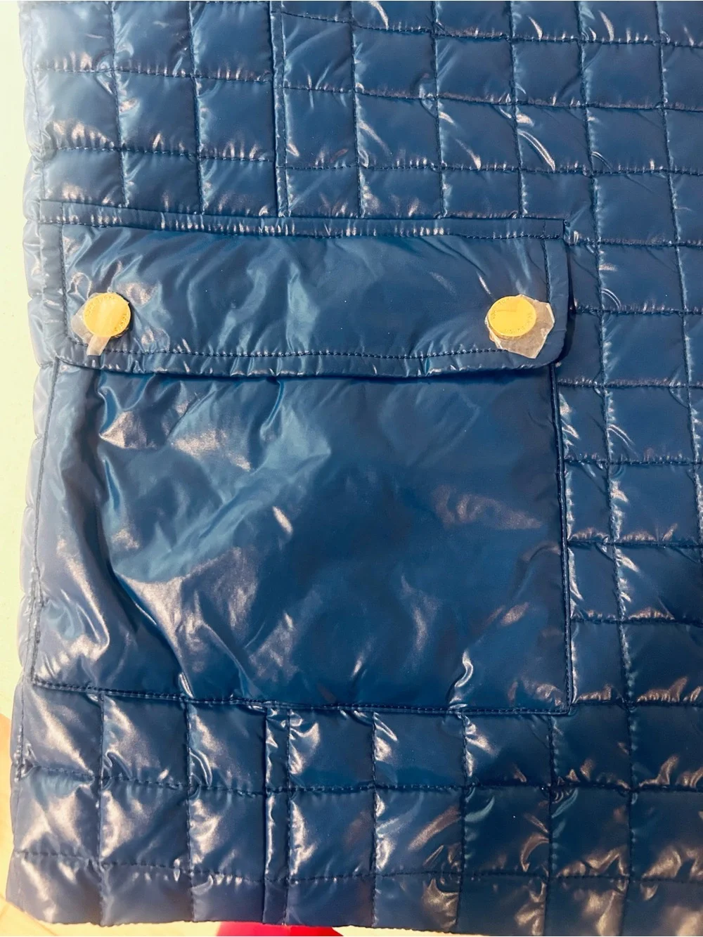 Tory Burch Girls' Quilted Royal Blue Puffer Vest
